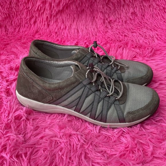 Dansko Honor gray cloth/suede cinch close sneakers size EU40 (US 9.5-10) - Picture 5 of 10